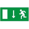 Эвакуационные знаки безопасности: Указатель двери эвакуационного выхода (левосторонний)